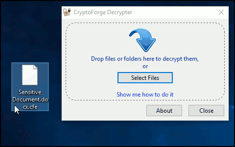 How to decrypt a file
